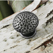  (1-1/4'' Diameter) Traditional Round Knob in Pewter, 33mm Diameter x 29mm D x 22mm Base Diameter