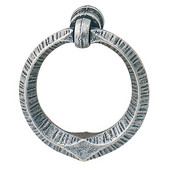  Cologne Collection Ring-Style Pull in Antique Pewter, 45 mm W x 16 mm D x 49 mm H