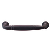  (4-2/5'' W) Traditional Handle in Dark Oil-Rubbed Bronze, 114mm W x 25mm D x 18mm H