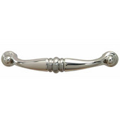  Havana Collection Handle w/ Rounded Ends in Polished & Brushed Nickel, 111mm W x 30mm D x 15mm H