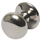  Mulberry Collection 1-1/4' Dia. Round Knob in Polished Nickel, 32mm Diameter x 34mm D x 5mm Base Diameter, Available in Multiple Sizes