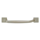  Georgia Collection Handle in Brushed Nickel, 120mm W x 28mm D x 24mm H