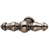  Bordeaux Collection T-Handle in Pewter, 107mm W x 50mm D x 26mm Base Diameter