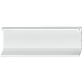  Design Deco Series Passages C-Profile Continuous Handle, Aluminum, White, 98-7/16'' W x 15/16'' D x 2-1/2'' H