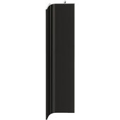  Design Deco Series Passages Vertical End Profile Continuous Handle, Aluminum, Black RAL 9005, 98-7/16'' W x 7/8'' D
