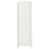  Design Deco Series Passages Vertical C-Profile Continuous Handle, Aluminum, White RAL 9010, 98-7/16'' W x 7/8'' D