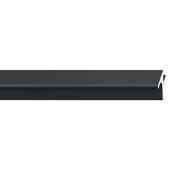  Design Deco Series Passages Shelf Profile Continuous Handle, Aluminum, Black, 98-7/16'' W x 1-3/16'' D