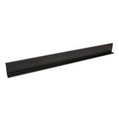  Design Deco Series Venice L-Profile Horizontal Cabinet Pull Handle, Aluminum, Black, 114'' W x 1'' D x 2-1/4'' H