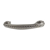  Amerock Allison Collection (3-3/4''W) Rope Style Handle, Satin Nickel, 95mm W x 16mm D x 30mm H, 76 Center to Center