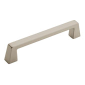 Amerock Blackrock Collection (6''W) Handle, Satin Nickel, 151mm W x 16mm D x 30mm H, 128mm Center to Center