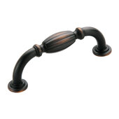  Design Deco Series Amerock Blythe Collection Zinc Handle in Oil-Rubbed Bronze, 92mm W x 32mm D x 13mm H (3-5/8'' W x 1-1/4'' D x 1/2'' H), Center to Center: 76.2mm (3'')