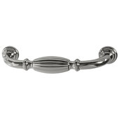  Design Deco Series Amerock Blythe Collection Zinc Handle in Polished Nickel, 114mm W x 35mm D x 16mm H (4-1/2'' W x 1-3/8'' D x 5/8'' H), Center to Center: 96mm (3-3/4'')