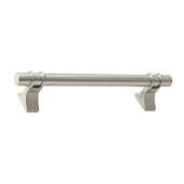  Amerock Davenport Collection (6-4/7''W) Handle, Satin Nickel, 167mm W x 27mm D x 37mm H, 128mm Center to Center