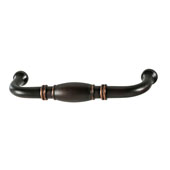  Amerock Granby Collection (4-1/6''W) Handle, Oil-Rubbed Bronze, 106mm W x 16mm D x 37mm H, 96mm Center to Center