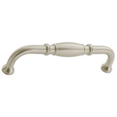  Amerock Granby Collection (5-5/9''W) Handle, Satin Nickel, 141mm W x 19mm D x 40mm H, 128mm Center to Center