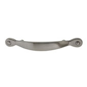  Amerock Inspirations Collection (5-1/2''W) Handle, Satin Nickel, 140mm W x 17mm D x 25mm H, 76mm Center to Center