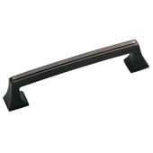  Amerock Mulholland Collection (5-6/7''W) Handle, Oil-Rubbed Bronze, 149mm W x 22mm D x 32mm H, 128mm Center to Center
