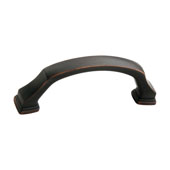  Amerock Revitalize Collection (3-5/7''W) Handle, Oil-Rubbed Bronze, 94mm W x 14mm D x 35mm H, 76mm Center to Center