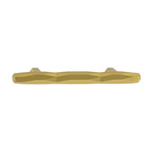  Amerock St Vincent Collection (6-2/7''W) Handle, Golden Champagne, 160mm W x 16mm D x 37mm H, 96mm Center to Center
