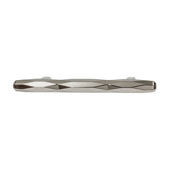  Amerock St Vincent Collection (6-2/7''W) Handle, Polished Nickel, 160mm W x 16mm D x 37mm H, 96mm Center to Center
