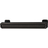  Deco Series Amerock Wells Collection Revival Cabinet Pull Handle in Oil-Rubbed Bronze, Zinc and Glass, Center-to-Center: 160mm (6-5/16'')