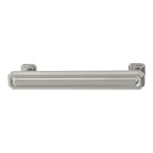  Amerock Wells Collection (6-1/6''W) Handle, Satin Nickel, 157mm W x 22mm D x 37mm H, 128mm Center to Center