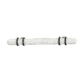  Amerock Carrione Collection (6-2/7''W) Handle, White Marble/ Oil-Rubbed Bronze, 160mm W x 21mm D x 40mm H, 96mm Center to Center