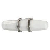  Amerock Carrione Collection (2-1/2''W) Knob, White Marble/ Satin Nickel, 64mm W x 21mm D x 40mm H