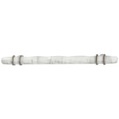  Amerock Carrione Collection (8-3/4''W) Handle, White Marble/ Satin Nickel, 222mm W x 21mm D x 40mm H, 160mm Center to Center