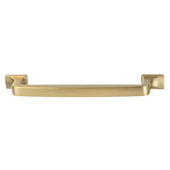  Amerock Westerly Collection (5''W) Handle, Golden Champagne, 129mm W x 14mm D x 33mm H, 96mm Center to Center