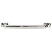 Amerock Westerly Collection (6-1/4''W) Handle, Polished Nickel, 159mm W x 14mm D x 33mm H, 128mm Center to Center
