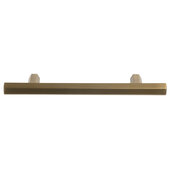  Design Deco Series Amerock Caliber Collection Zinc Handle in Champagne Bronze, 149mm W x 32mm D x 13mm H (5-7/8'' W x 1-1/4'' D x 1/2'' H), Center to Center: 96mm (3-3/4'')