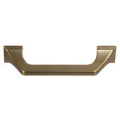  Design Deco Series Amerock Exceed Collection Zinc Handle in Champagne Bronze, 133mm W x 35mm D x 22mm H (5-1/4'' W x 1-3/8'' D x 5/16'' H), Center to Center: 96mm (3-3/4'')