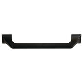  Design Deco Series Amerock Exceed Collection Zinc Handle in Matte Black, 152mm W x 35mm D x 22mm H (6'' W x 1-3/8'' D x 5/16'' H), Center to Center: 128mm (5-1/16'')