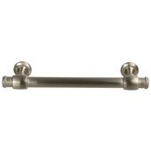  Design Deco Series Amerock Winsome Collection Zinc Handle in Satin Nickel, 135mm W x 35mm D x 11mm H (5-5/16'' W x 1-3/8'' D x 7/16'' H), Center to Center: 96mm (3-3/4'')