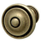  Havana Collection Circular Knob in Glazed Bronzed, 36mm Diameter x 25mm D x 21mm Base Diameter
