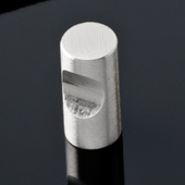  (1/2'' Diameter) Matt Stainless Steel Round Knob, 12mm Diameter x 25mm D, Pack of 5