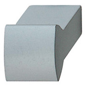 Häfele Metropolitan Collection Aluminum Knob in Silver Colored Anodized, 14mm W x 25mm D x 8mm H