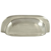  Mulberry Collection 4-1/2'W Cup Handle in Brushed Nickel, 115mm W x 23mm D x 41mm H