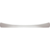  Cornerstone Series Showcase Collection (7-1/4'' W) Curved Cabinet Handle in Stainless Steel, 186mm W x 22mm H, Center to Center: 128mm  (5-3/64'')