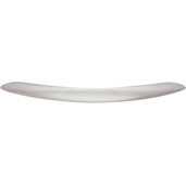  Cornerstone Series Showcase Collection (5'' W) Arched Cabinet Handle in Stainless Steel Look, 127mm W x 24mm D x 12mm H, Center to Center: 96mm  (3-3/4''), with 8-32 Thread