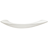  Cornerstone Series Showcase Collection (6-5/16'' W) Arched Cabinet Handle in Stainless Steel Look, 160mm W x 24mm D x 13mm H, Center to Center: 128mm  (5-3/64''), with M4 Thread