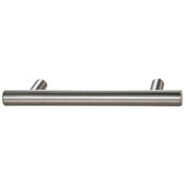  Cornerstone Series Cornerstone Series Cosmopolitan Collection Steel Bar Handle in Satin/Brushed Nickel, 129mm W x 35mm D x 12mm H (5-1/16'' W x 1-3/8'' D x 1/2'' H), Center to Center: 88.9mm (3-1/2'')