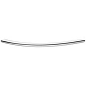  Design Deco Series Bow Pull Collection Steel Bow Handle in Polished Chrome, 148mm W x 30mm D x 10mm H (5-13/16'' W x 1-3/16'' D x 3/8'' H), Center to Center: 128mm (5-1/16'')