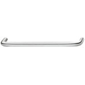  Design Deco Series Wire Pull Collection Steel D Handle in Polished Chrome, 104mm W x 35mm D x 8mm H (4-1/8'' W x 1-3/8'' D x 5/16'' H), Center to Center: 96mm (3-3/4'')