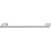  Cornerstone Series Modern Pull Handle Collection Stainless Steel and Zinc Handle in Stainless Steel, 116mm W x 38mm D x 10mm H (4-9/16'' W x 1-1/2'' D x 3/8'' H), Center to Center: 96mm (3-3/4'')