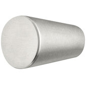  Design Deco Series Deco Collection Stainless Steel Round Knob in Matt Stainless Steel, 20mm Diameter x 28mm D (13/16'' Diameter x 1-1/8'' D)
