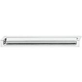  Design Deco Series Minimalist Collection Zinc Edge Handle in Polished Chrome, 90mm W x 18mm D x 24mm H (3-9/16'' W x 11/16'' D x 15/16'' H), Center to Center: 64mm (2-1/2'')