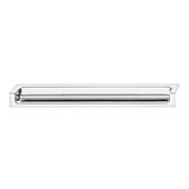  Design Deco Series Minimalist Collection Zinc Edge Handle in Polished Chrome, 177mm W x 18mm D x 24mm H (6-15/16'' W x 11/16'' D x 15/16'' H), Center to Center: 96mm (3-3/4'')