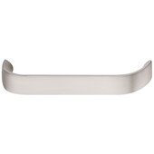  Design Deco Series Contemporary Collection Aluminum Handle in Satin/Brushed Nickel, 139mm W x 29mm D x 17.5mm H (5-1/2'' W x 1-1/8'' D x 11/16'' H), Center to Center: 128mm (5-1/16'')